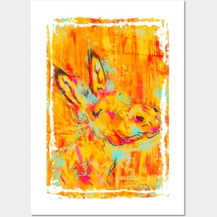 donkey painting Posters and Art